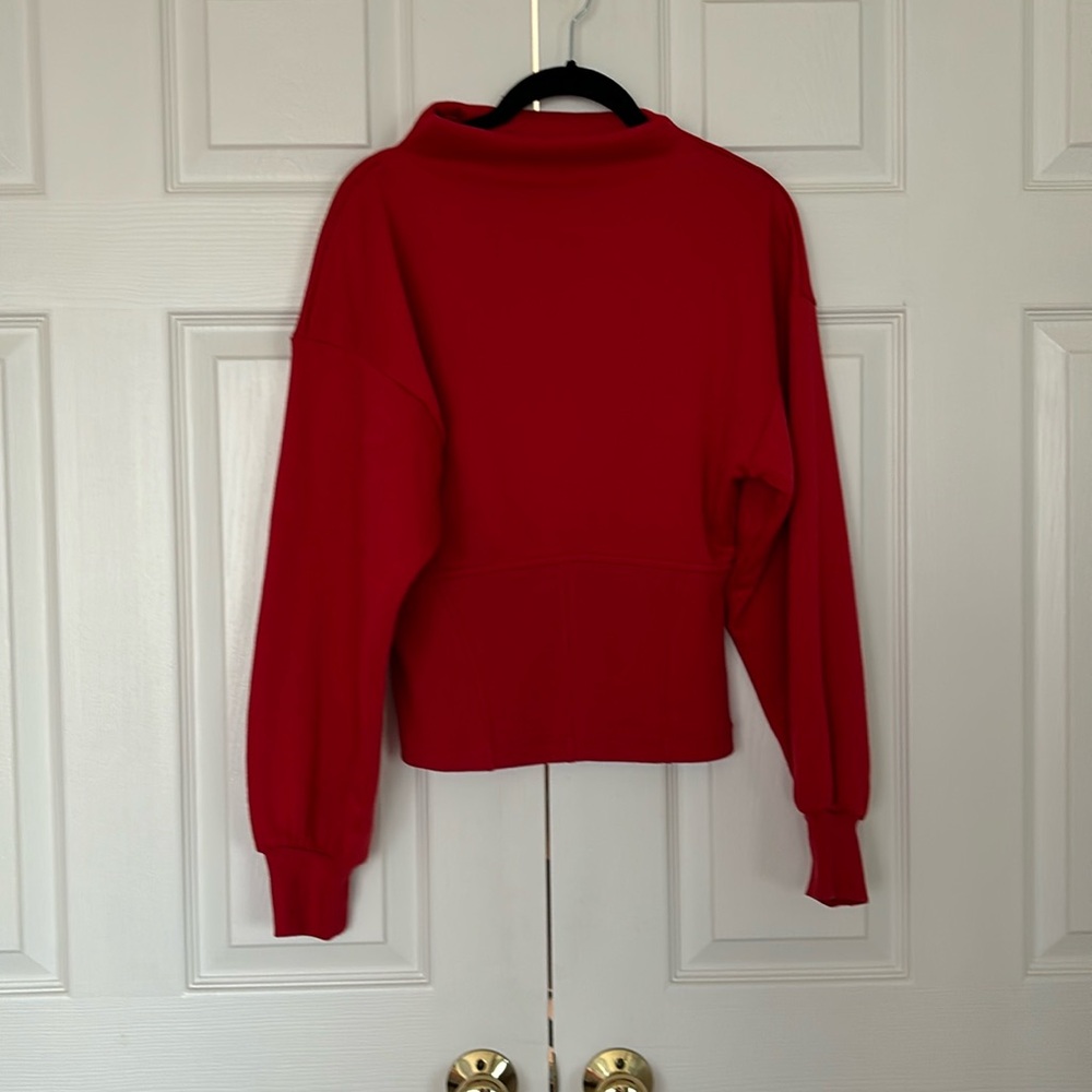 Anthropologie Maeve Corset Sweatshirt NWT